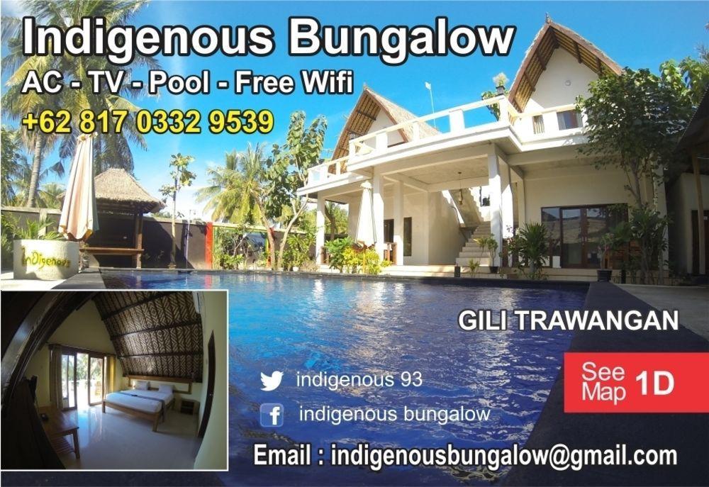 Indigenous Bungalow Gili Trawangan Exteriör bild